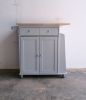 ACME Tullarick Kitchen Cart, Natural & Gray YF