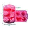 Kitchen DIY Silicone 6 Hole Cake Mold Chocolate Mould Cake Mould Baking Tool Pudding Jelly Mold