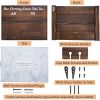 2 Coffee Mugs and 2 Wine Glass Holders Wooden Cup Holders Wall-Mounted Wine Rack