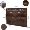 2 Coffee Mugs and 2 Wine Glass Holders Wooden Cup Holders Wall-Mounted Wine Rack