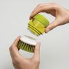 New Creative Soap Dispenser,Liquid Soap Brush For Dish Pot Pan Sink Cleaning With Non-Slip Tray