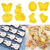 Plastic Biscuit Cutter Baking Mold Kitchen Rabbit Pattern Pastry 3d Mold Cake Decorating Tool
